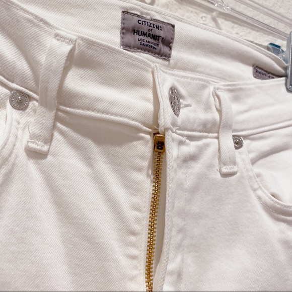 Citizen of Humanity Rocket Crop High Rise Skinny in White size 25” - Picture 7 of 9